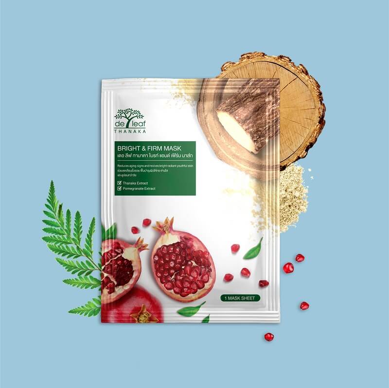 De Leaf Thanaka Bright & Firm Mask Sheet