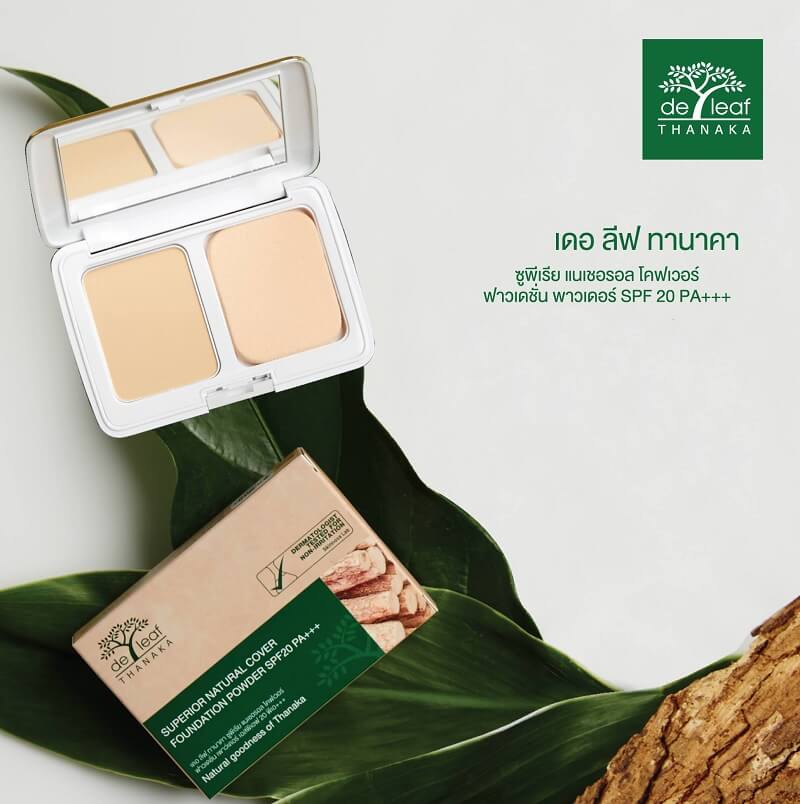 De Leaf Thanaka Superior Natural Cover Foundation Powder