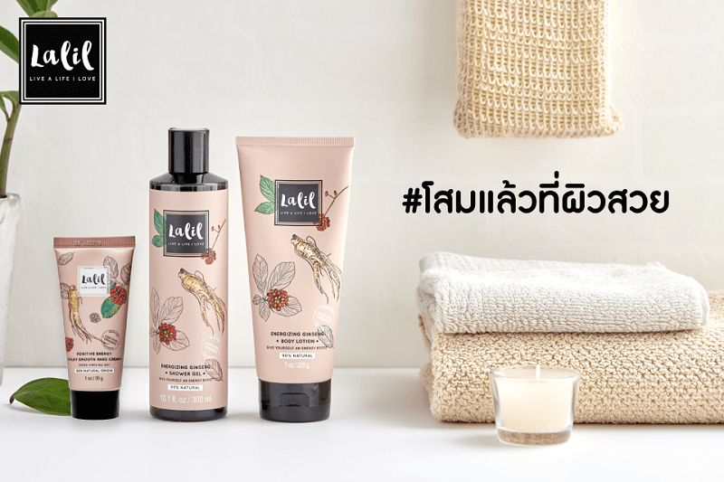 Lalil Energizing Ginseng Shower Gel