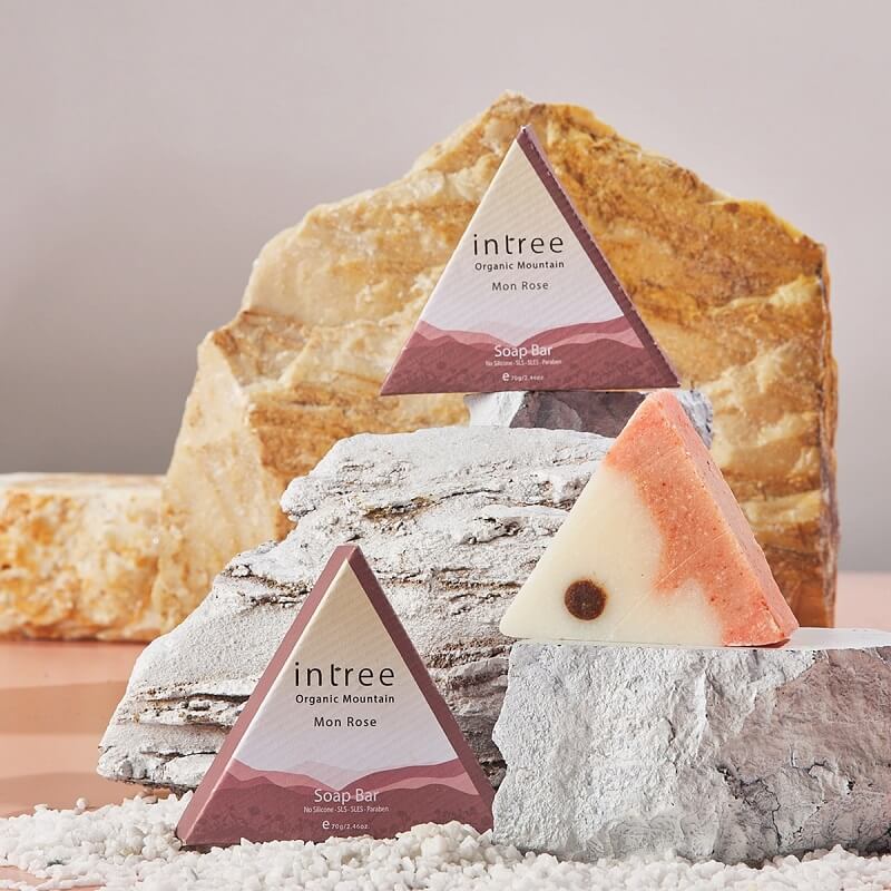 Intree Organic Mountain Mon Rose Soap Bar 