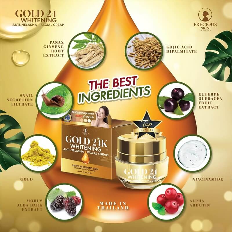 Gold 24K Whitening Anti-Melasma Facial Cream