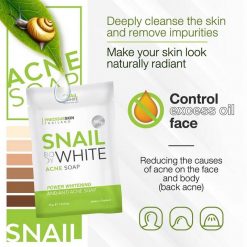 Snail Body White Acne Soap