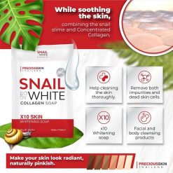 Snail Body White Collagen Soap