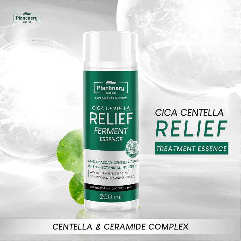 Plantnery Cica Centella Ceramide Relief Treatment Essence