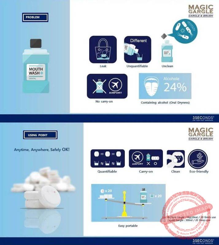 3 Seconds Magic Gargle Mouth Wash Tabs Thailand Best Selling Beauty