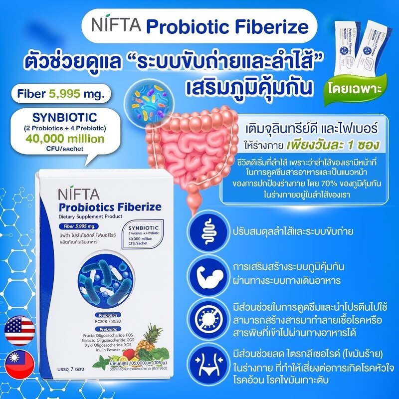 Nifta Probiotics Fiberize