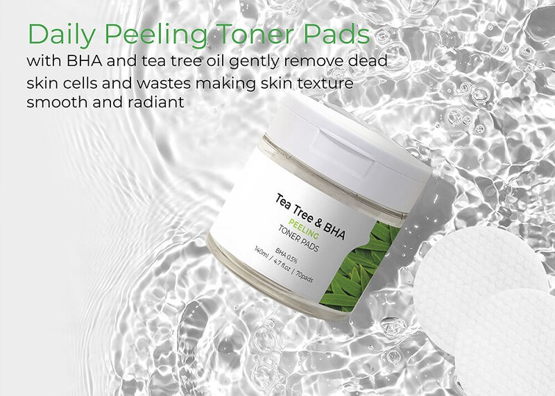 JKOSMEC Tea Tree & BHA Peeling Toner Pads