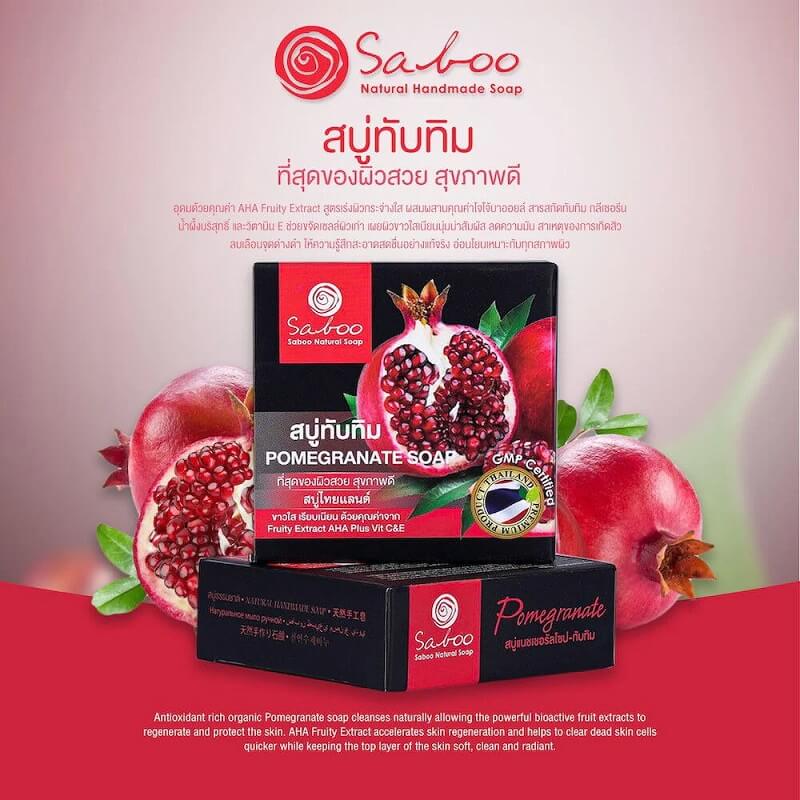 Saboo Thailand Natural Soap Black Box Rose