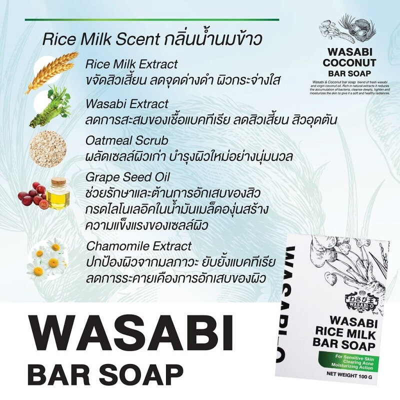 Wasabi & Rice Milk Bar Soap
