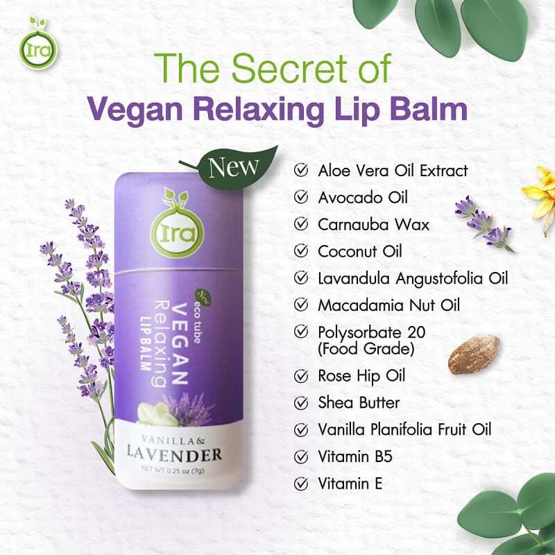 Ira eco tube Vegan Relaxing Lip Balm