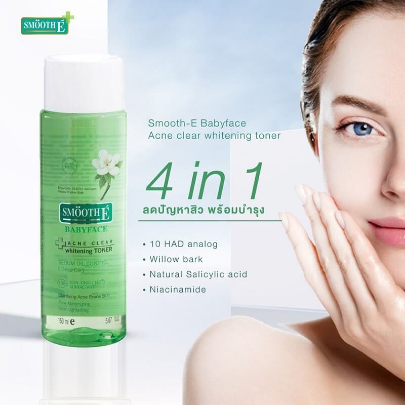 Smooth E Acne Clear Whitening Toner