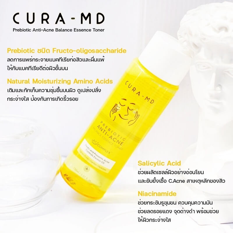 Cura-MD Prebiotic Anti-Acne Balance Essence Toner