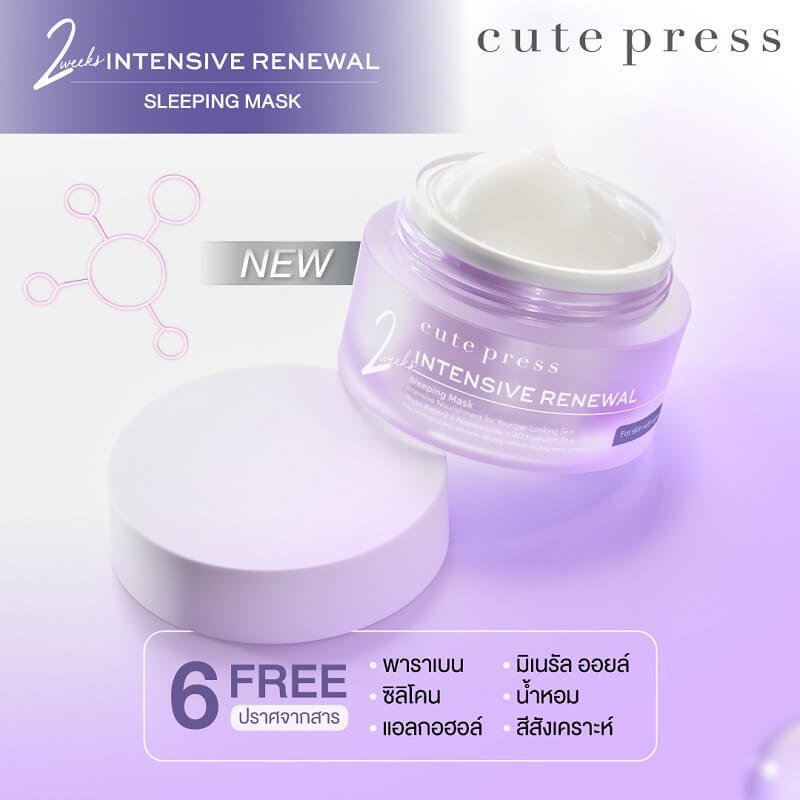 Cute Press Intensive Renewal Sleeping Mask