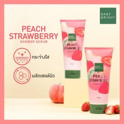 Baby Bright Peach Strawberry Shower Scrub