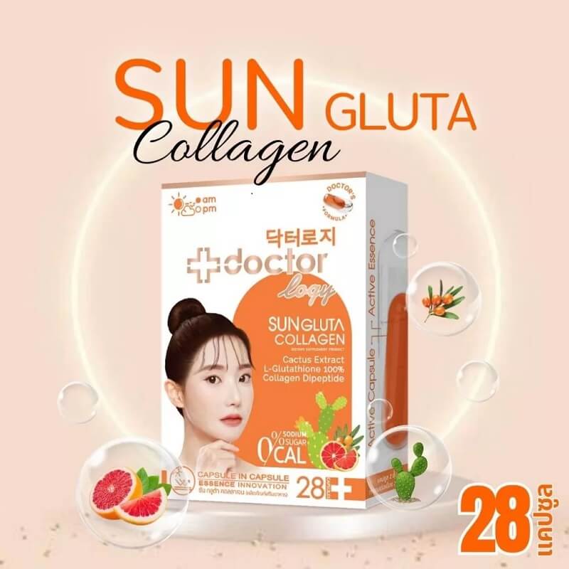 Doctorlogy Sun Gluta Collagen (Day Supplement) - Thailand Best Selling  Beauty Products - No.1 Online shopping Store - Worldwide Shipping