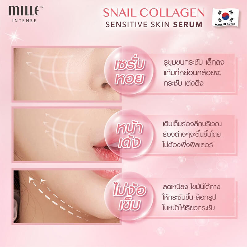 Mille Snail Collagen Sensitive Skin Serum