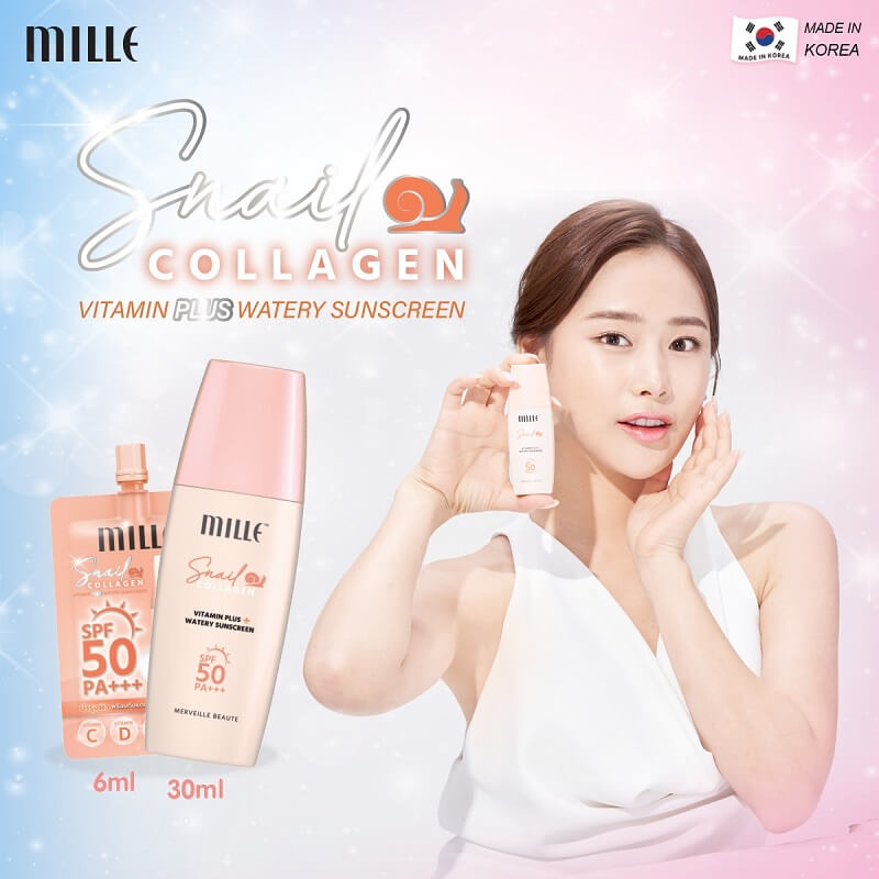 Mille Snail Collagen Vitamin Plus Watery Sunscreen 