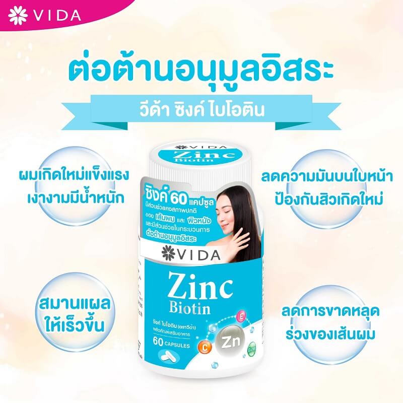 Vida Zinc Biotin