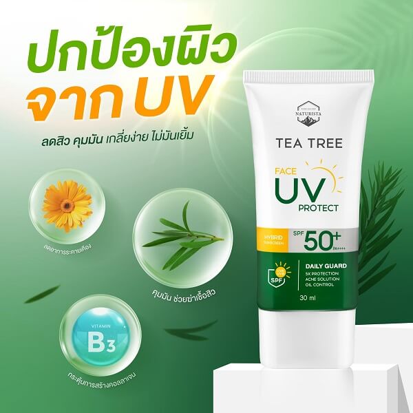 Naturista Tea Tree Acne Clear Face Sunscreen SPF50+ PA++++ - Image 5