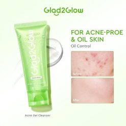 Glad2Glow Centella Salicylic Acid Acne Gel Cleanser