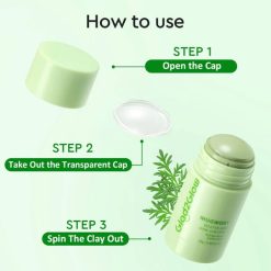 Glad2Glow Mugwort Salicylic Acid Acne Clay Stick