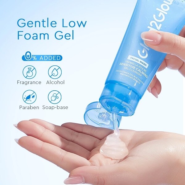 Glad2Glow Tremella Vita B5 Sensitive Calming Gel Cleanser