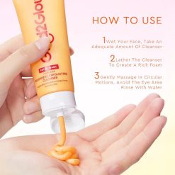 Glad2Glow Yuzu Aha Blackhead Exfoliating Cleanser