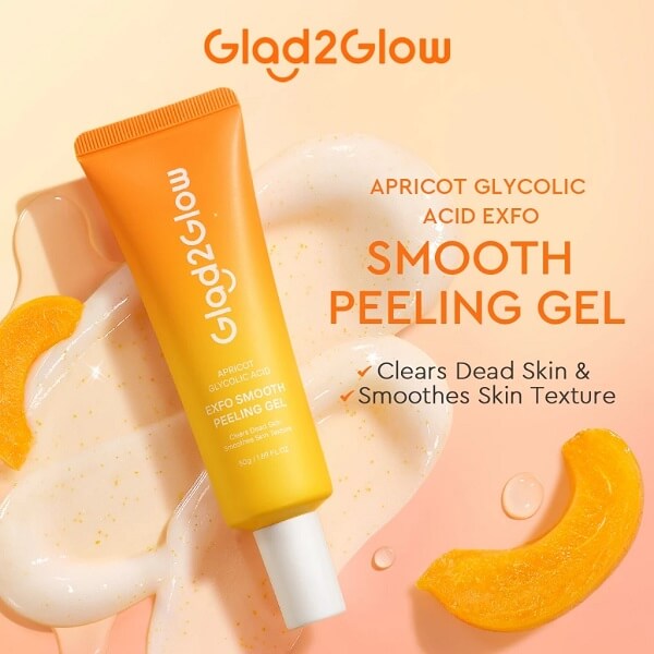 Glad2Glow Apricot Glycolic Acid Exfo Smooth Peeling Gel