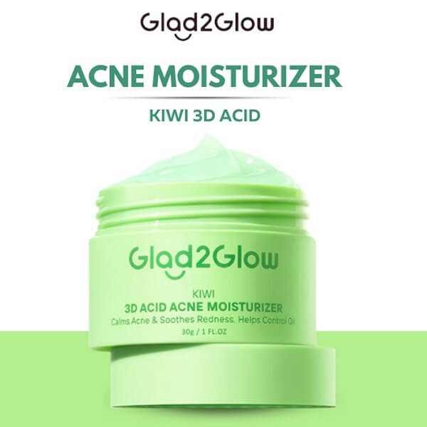 Glad2Glow Kiwi 3D Acid Acne Moisturizer