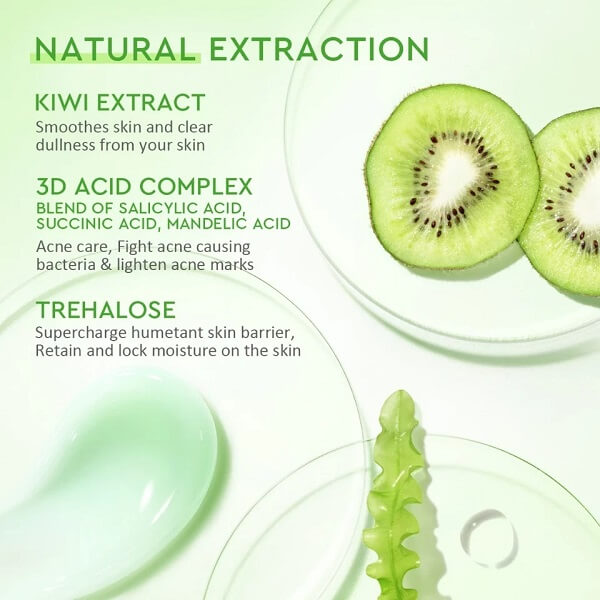 Glad2Glow Kiwi 3D Acid Acne Moisturizer - Image 5