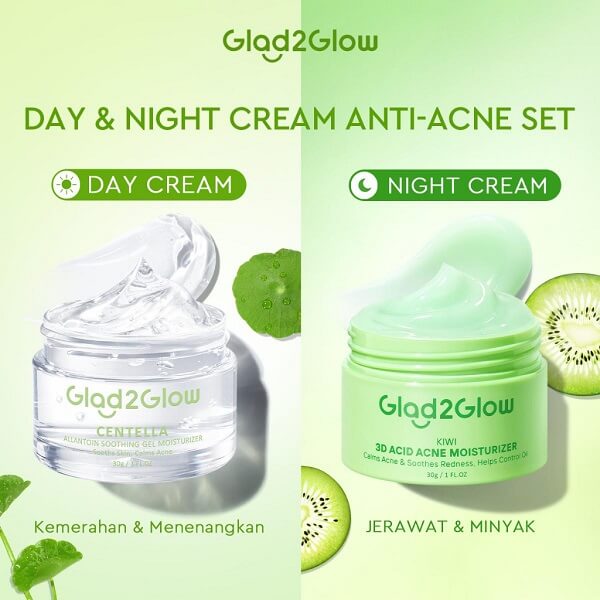 Glad2Glow Kiwi 3D Acid Acne Moisturizer - Image 9