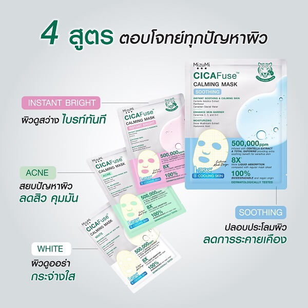 MizuMi CICAFuse Calming Mask Acne - Image 13