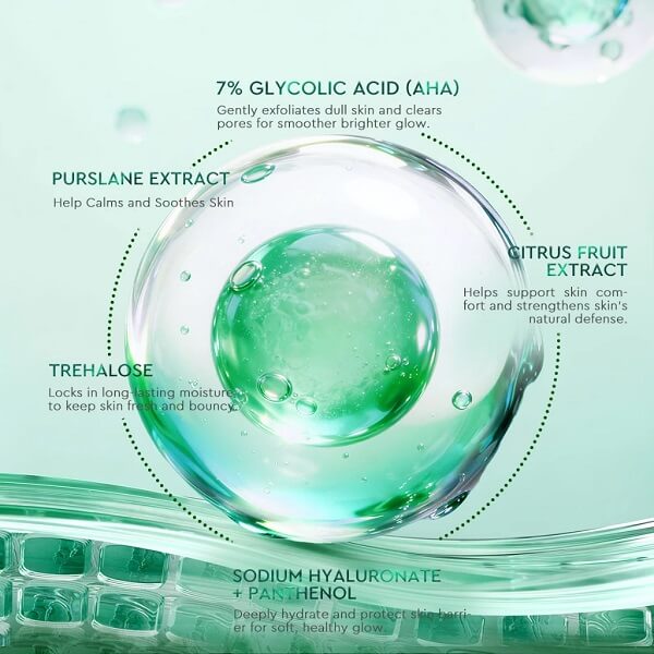 Glad2Glow 7% Glycolic Acid Essence Toner