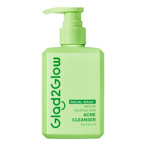 Glad2Glow Matcha Salicylic Acid Acne Cleanser - Image 2