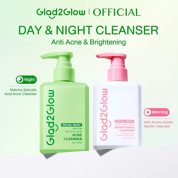 Glad2Glow Matcha Salicylic Acid Acne Cleanser - Image 9