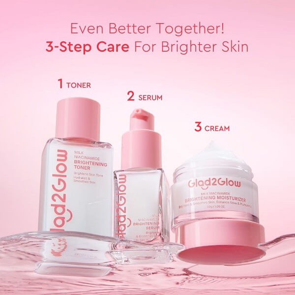 Glad2Glow Milk Niacinamide Brightening Serum - Image 9