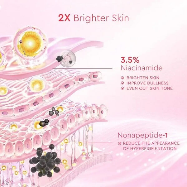 Glad2Glow Milk Niacinamide Brightening Moisturizer - Image 5