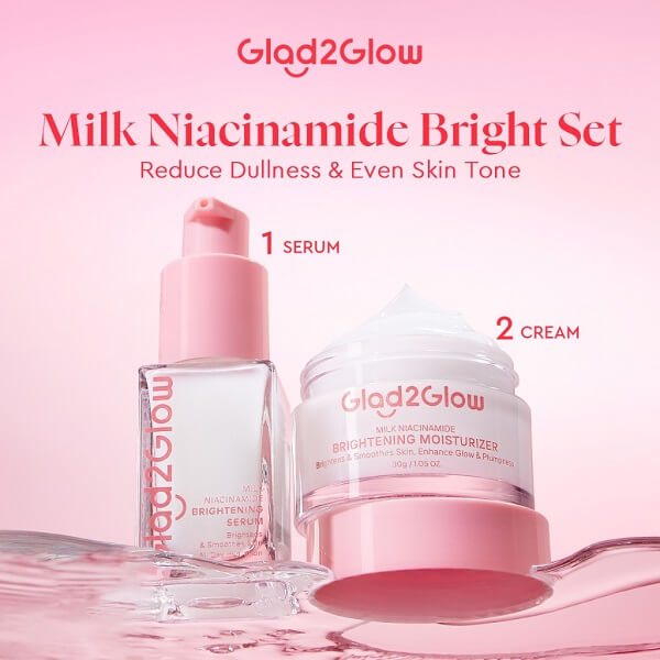 Glad2Glow Milk Niacinamide Brightening Moisturizer