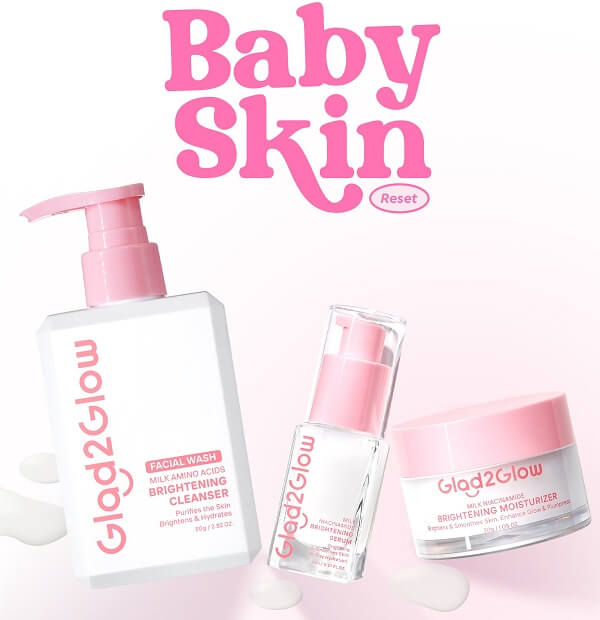Glad2Glow Milk Niacinamide Brightening Moisturizer - Image 9