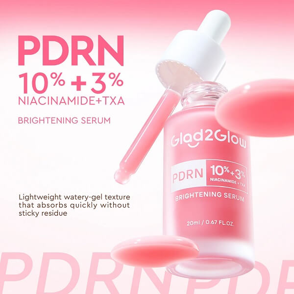 Glad2Glow PDRN 10% Niacinamide 3% TXA Brightening Serum