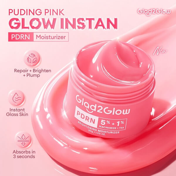 Glad2Glow PDRN 5% Niacinamide 1% TXA Brightening Moisturizer