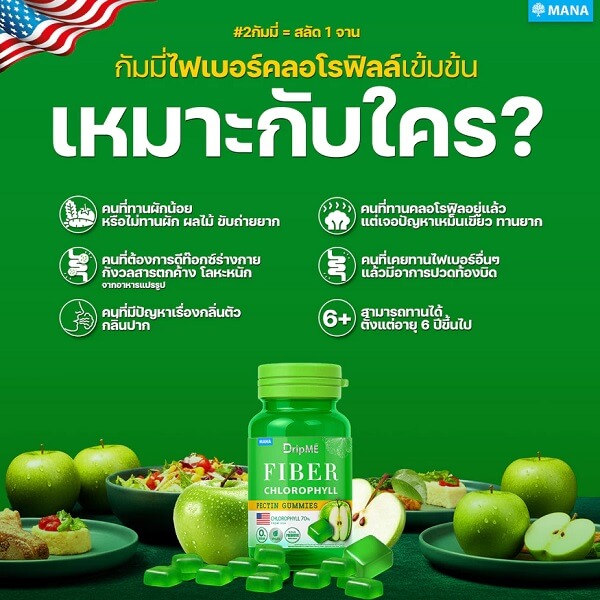 Mana DripME Fiber Chlorophyll Gummies - Image 9