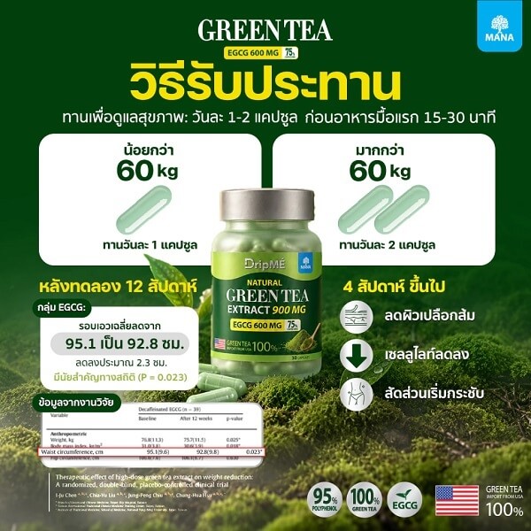 Mana DripME Green Tea Extract - Image 10