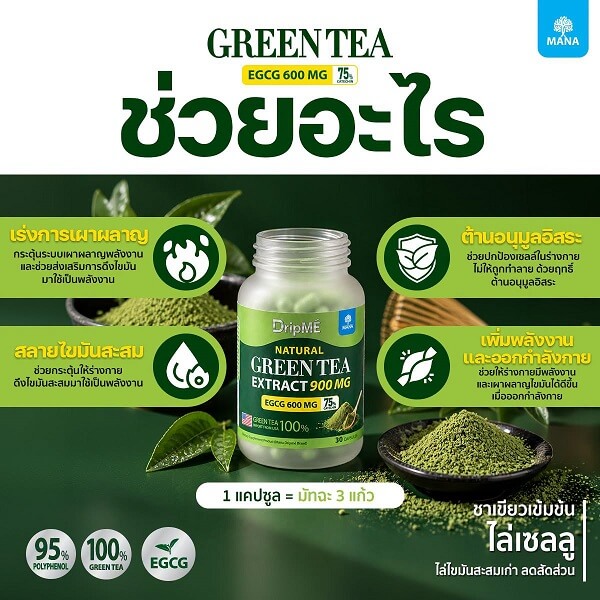 Mana DripME Green Tea Extract - Image 5